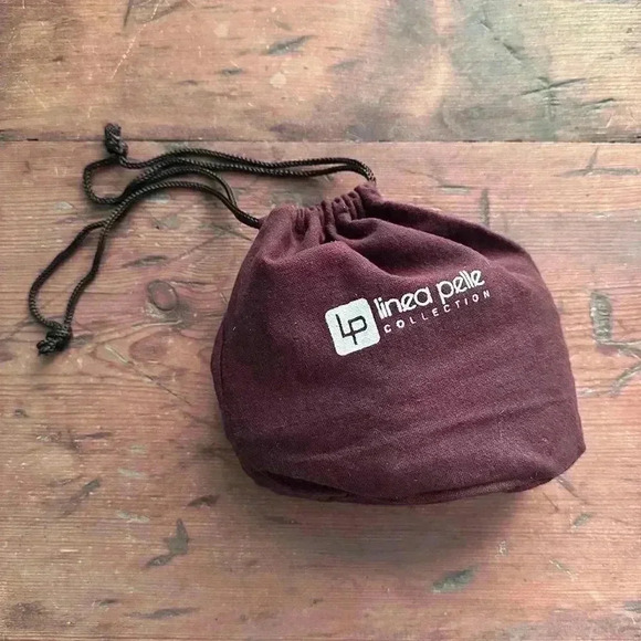 Linea Pelle Light Blue Woven Brass D-Rings Hip Belt Size S - Picture 4 of 4